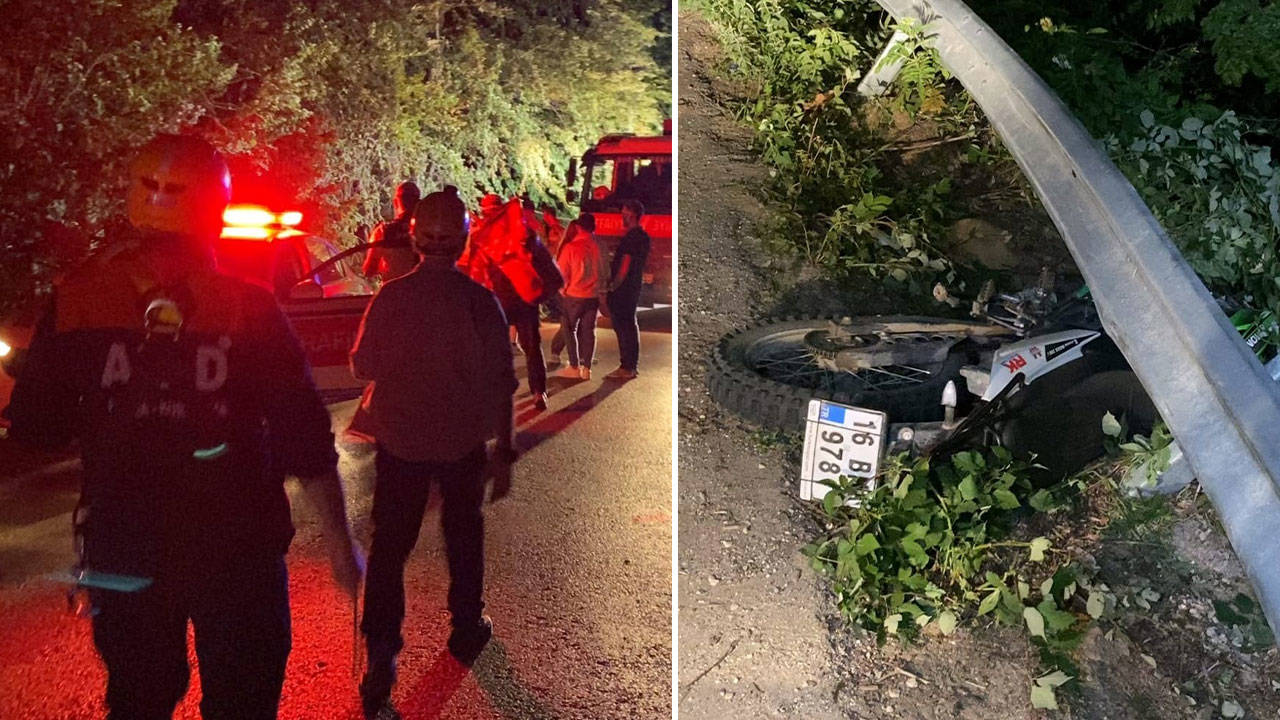 İnegöl'de Uçurum Kenarında Motosiklet Bulundu: Sürücü Kayıp!